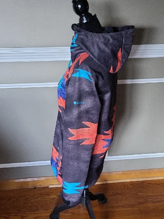 Roxy Women's Aztec Softshell Ski Jacket Size Medium Long Slim Fit - Picture 7 of 14